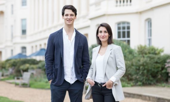 Swizzle co-founders Guillaume Jacomin MBA2022 and Capucine Codron MBA2022