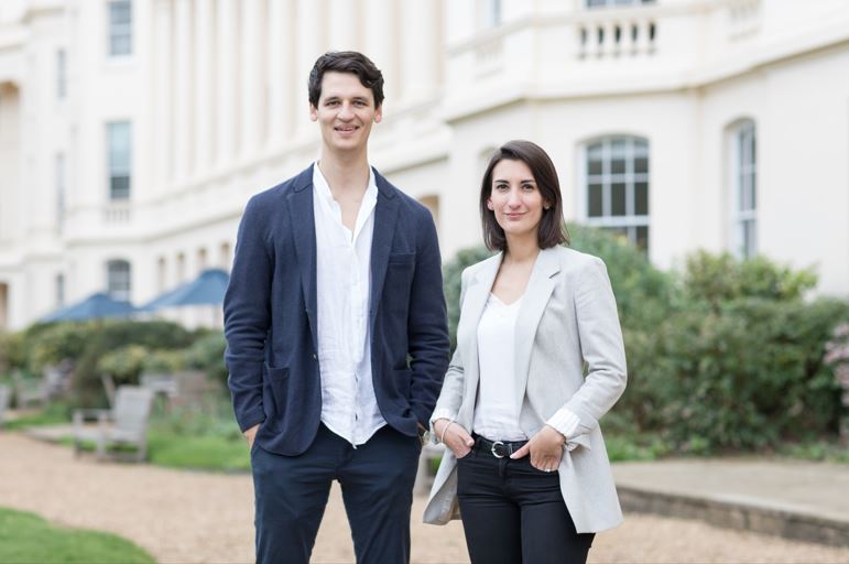 Swizzle co-founders Guillaume Jacomin MBA2022 and Capucine Codron MBA2022 
