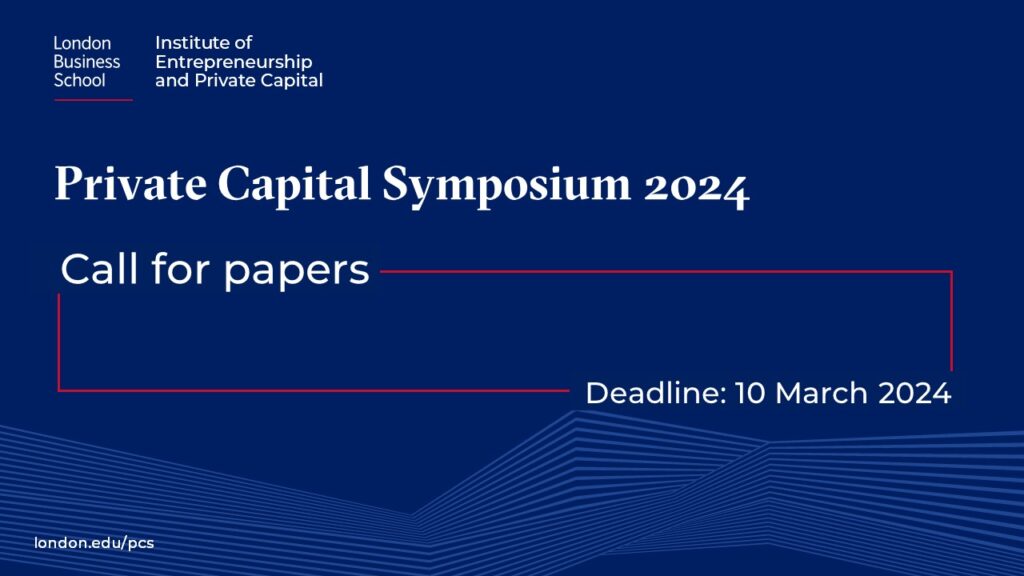 Call for papers: Private capital symposium 2024