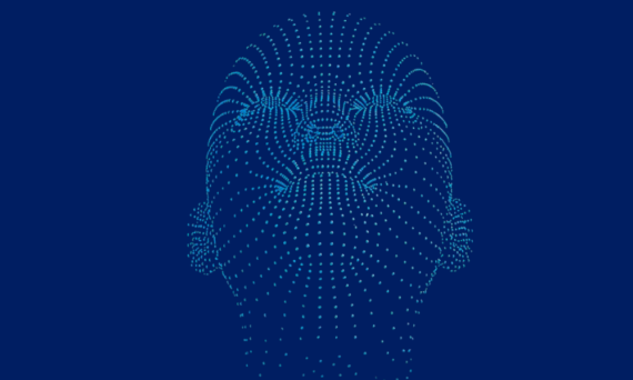 A head depicting artificial intelligence